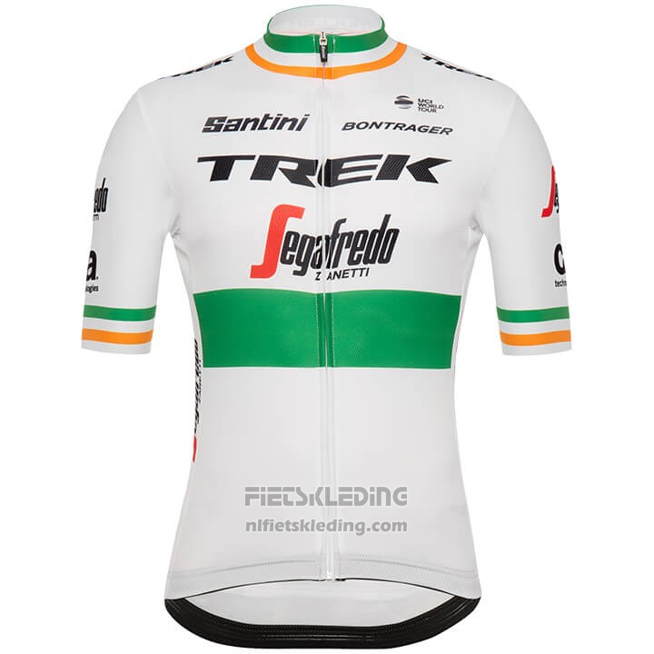 2018 Fietskleding Trek Segafredo Kampioen Ierland Korte Mouwen en Koersbroek
